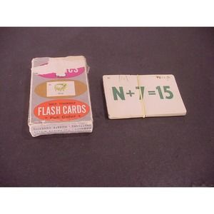 WHITMAN Vintage "Fun With Flash Cards" Flash Cards Deck for Preschool Words & P